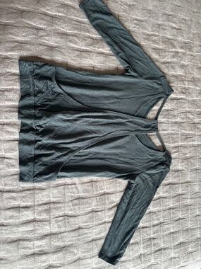 New York & And Company SoHo jeans modal 3/4 sleeve pullover Yoga top Shirt S